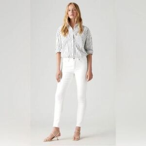 NWT Levis' 721 High Rise Skinny White Jeans size 27